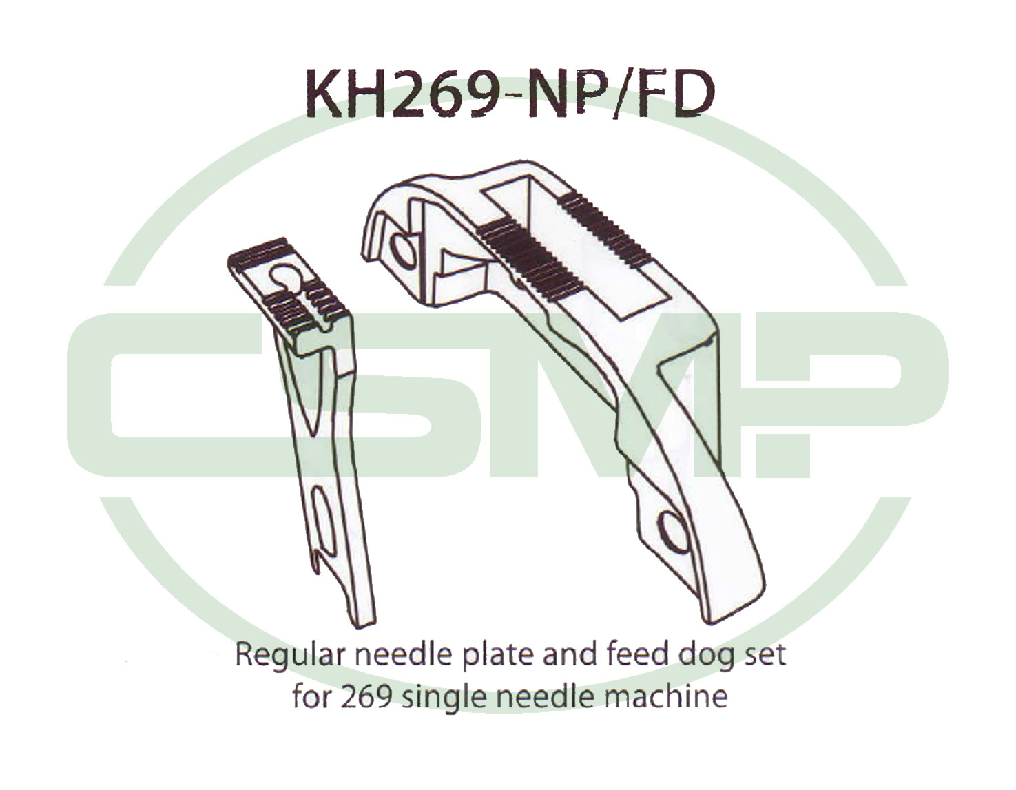 KH269NPFD NEEDLE PLATE AND FEED SET DURKOPP 269