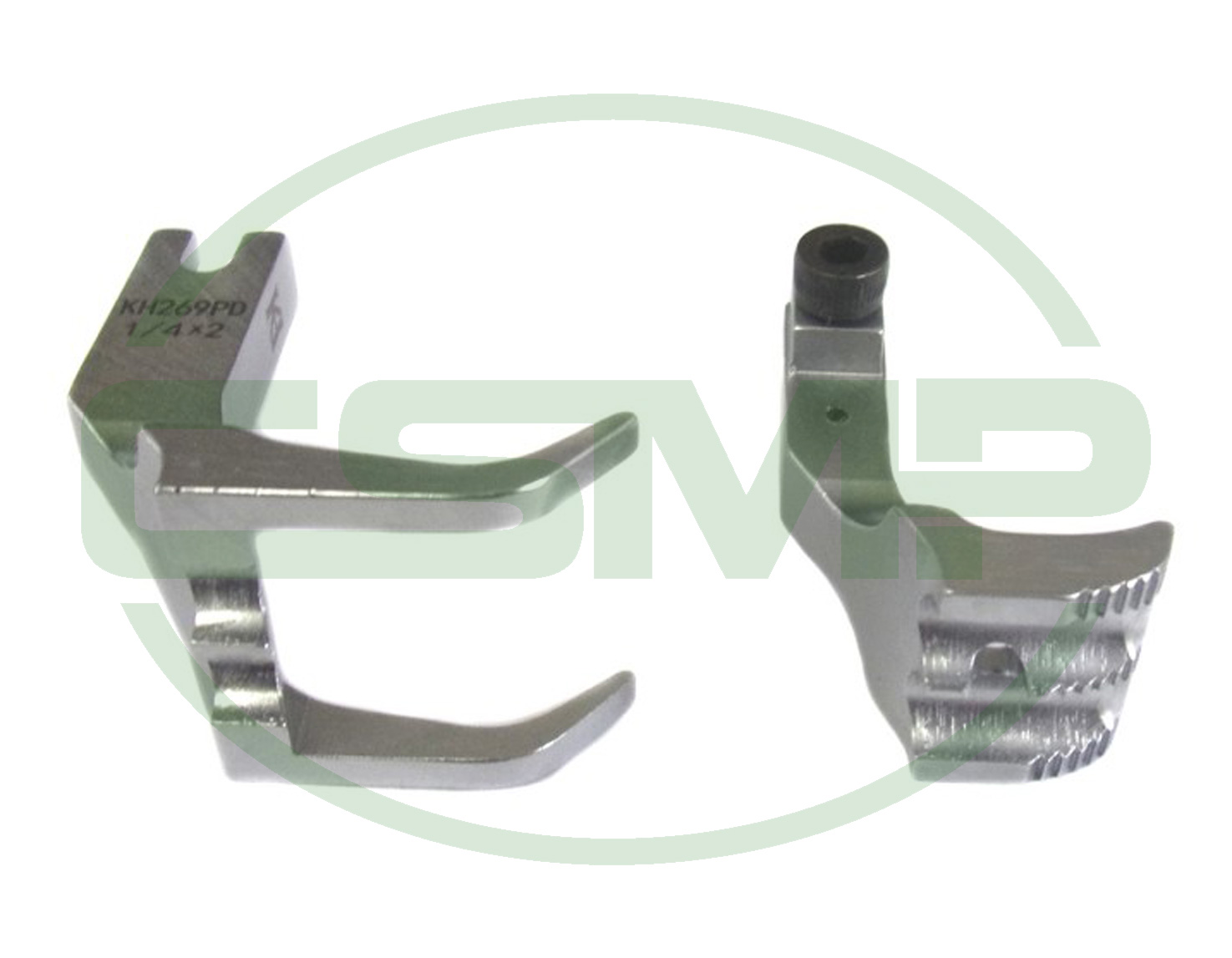 KH269PDX3/8 = 9.5MM DOUBLE PIPING FOOT SET ADLER 267