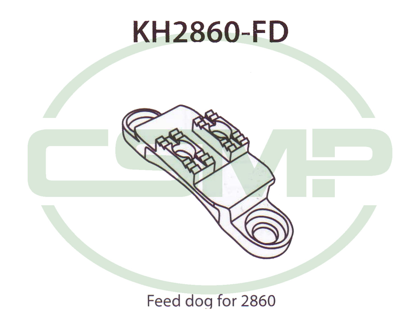 KH2860-FD 3MM FEED DOG JUKI LU-2860 GENERIC