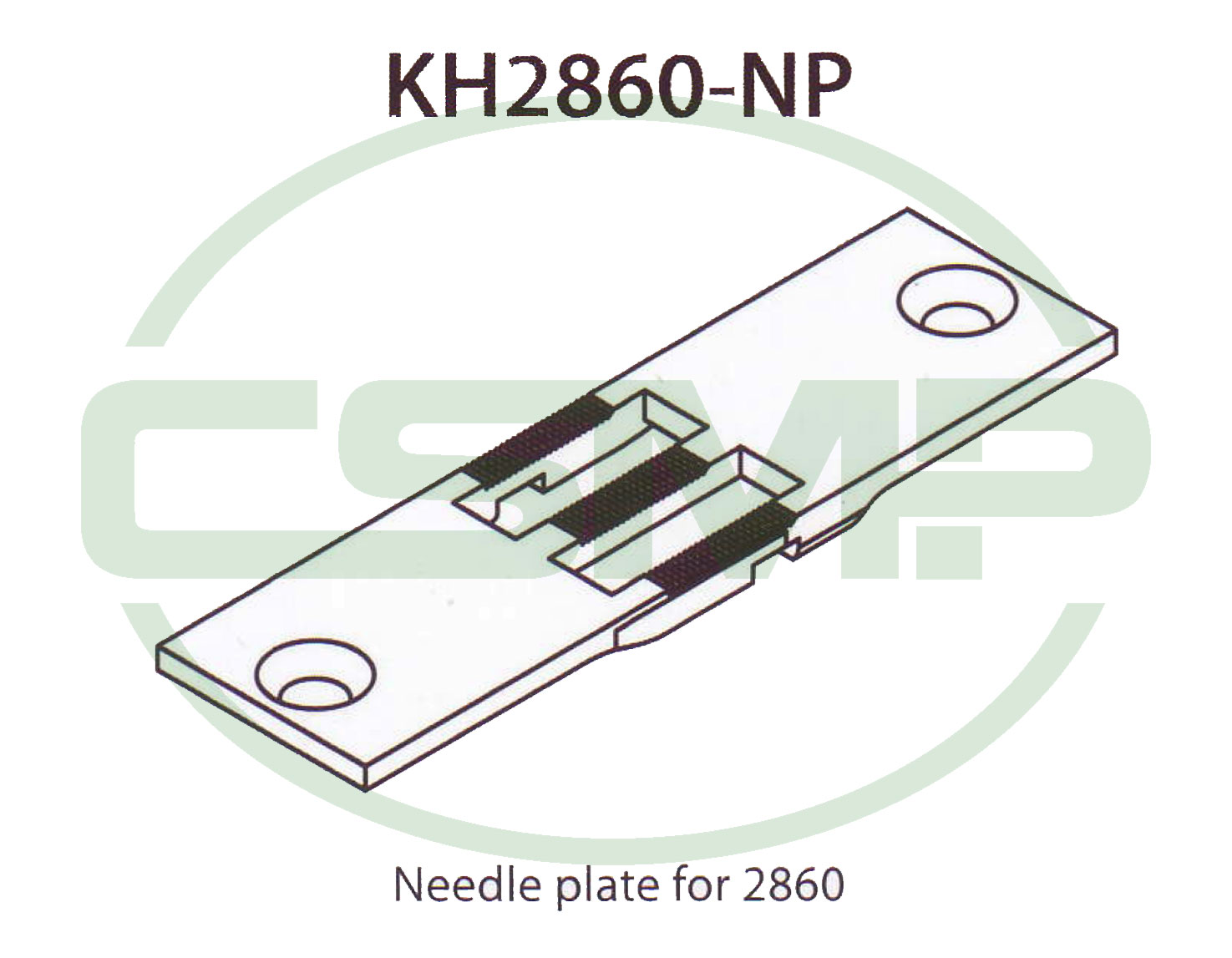 KH2860-NP 5MM NEEDLE PLATE JUKI LU-2860 GENERIC
