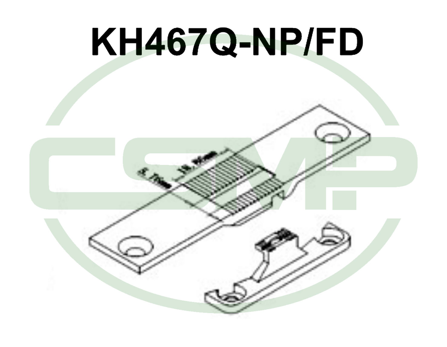 KH467QNPFD NEEDLE PLATE AND FEED SET DURKOPP