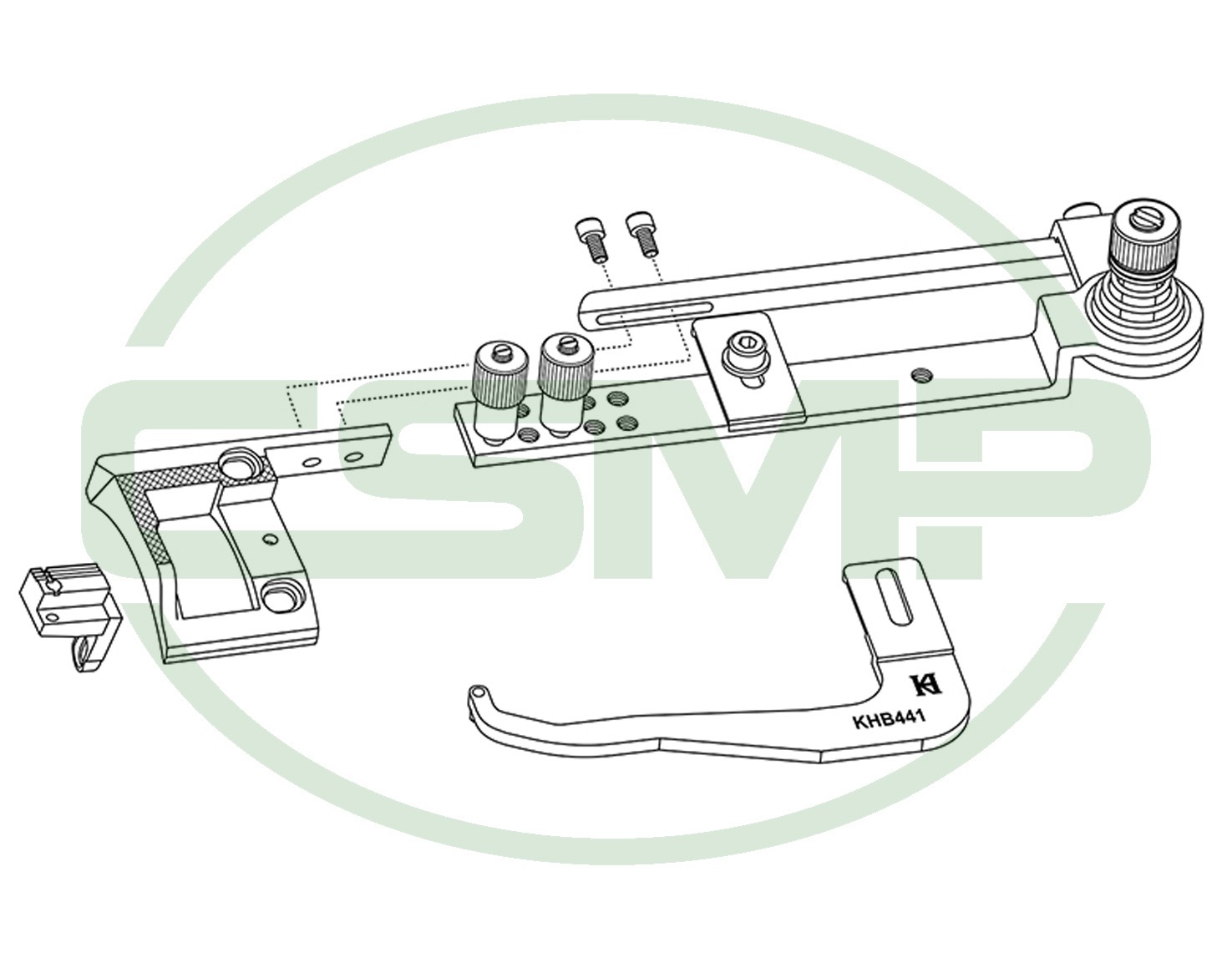KHB-441 + KH441-NPB/FDB BINDING ARM DURKOPP 205-370