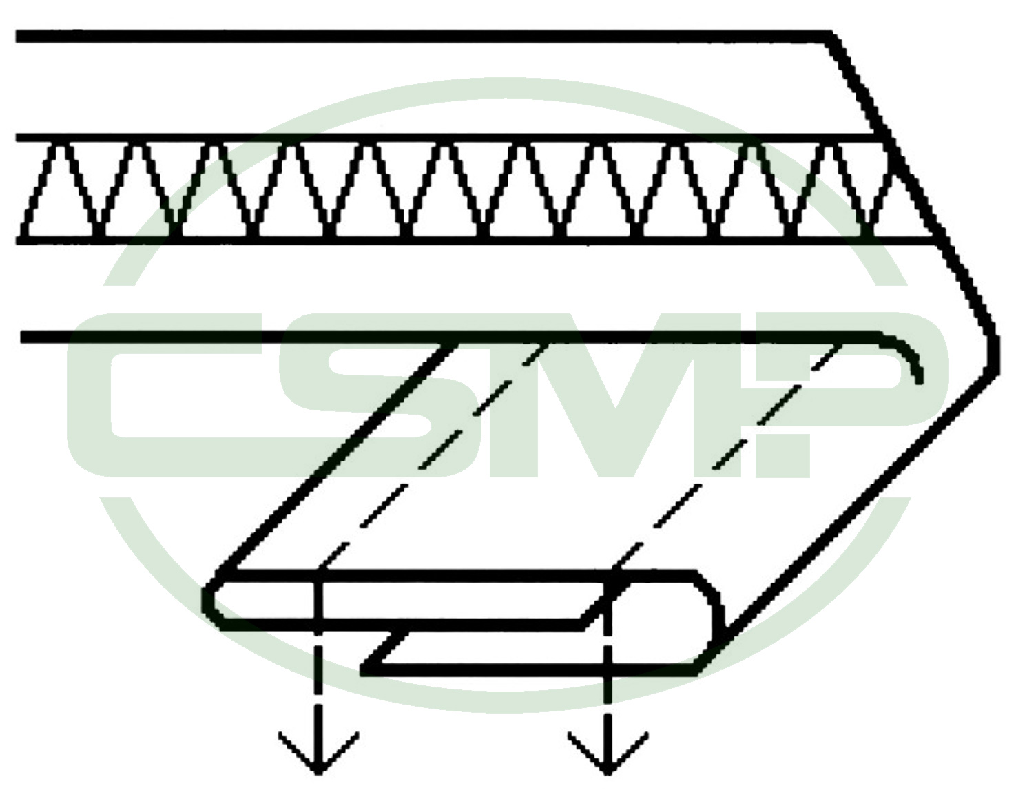 KHF83X14mm TAPE ATTACHING FOLDER