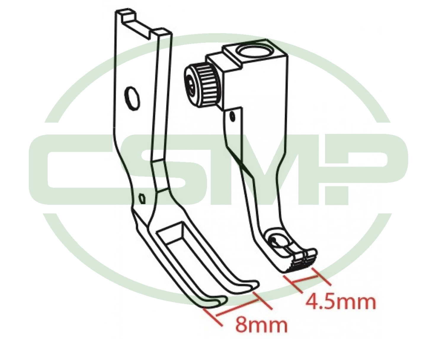 KP1510N081 NARROW FOOT SET JUKI LU1510