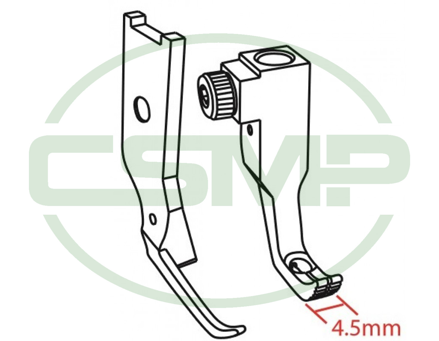 KP1510R081 NARROW RIGHT FOOT SET JUKI LU1510