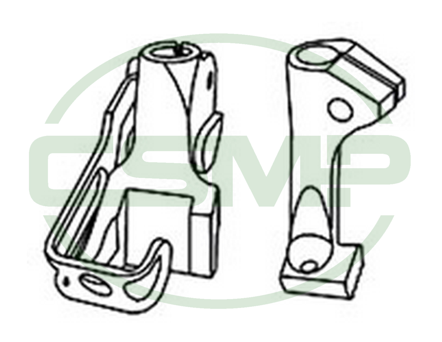 KP205B BINDING FOOT SET DURKOPP INCLUDES INNER AND OUTER FOOT