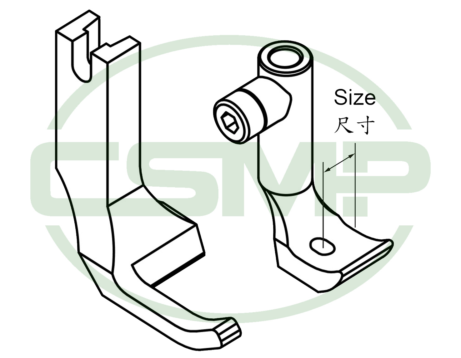 KP269BX3/16=5MM DURKOPP 69,167, 267,269 BINDING FOOT SET