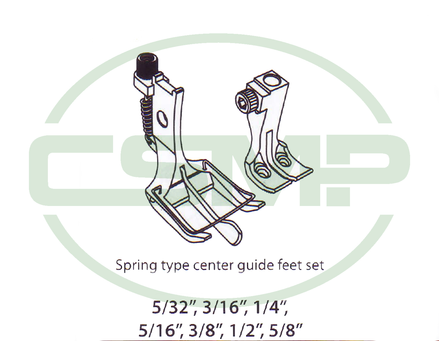 KP28BL-3 1/4"=6MM CENTER GUIDE FOOT SET SEIKO LSW28BL-3