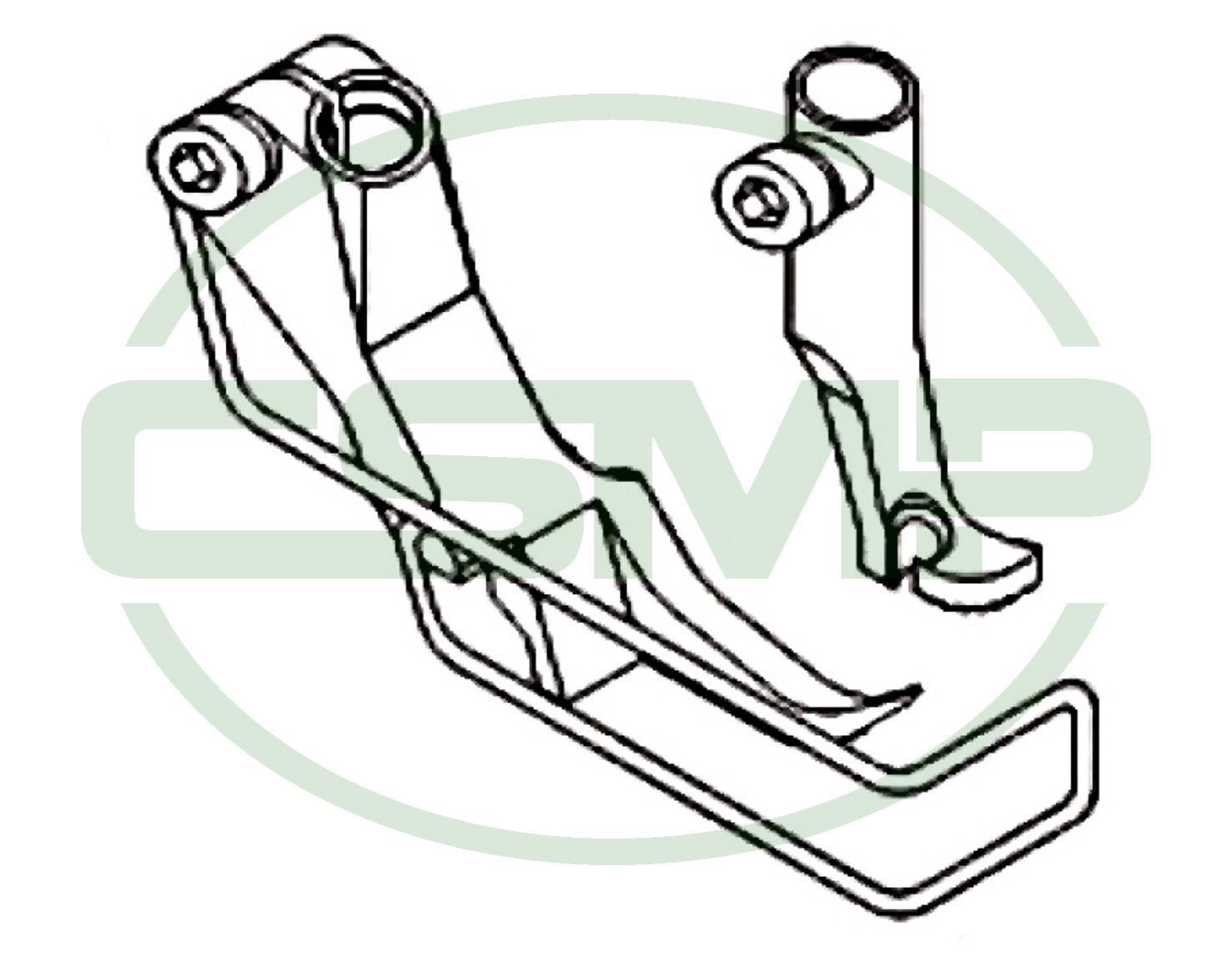 KP367LN LEFT CORDING FOOT SET ADLER 467 INCLUDES INNER AND OUTER FOOT