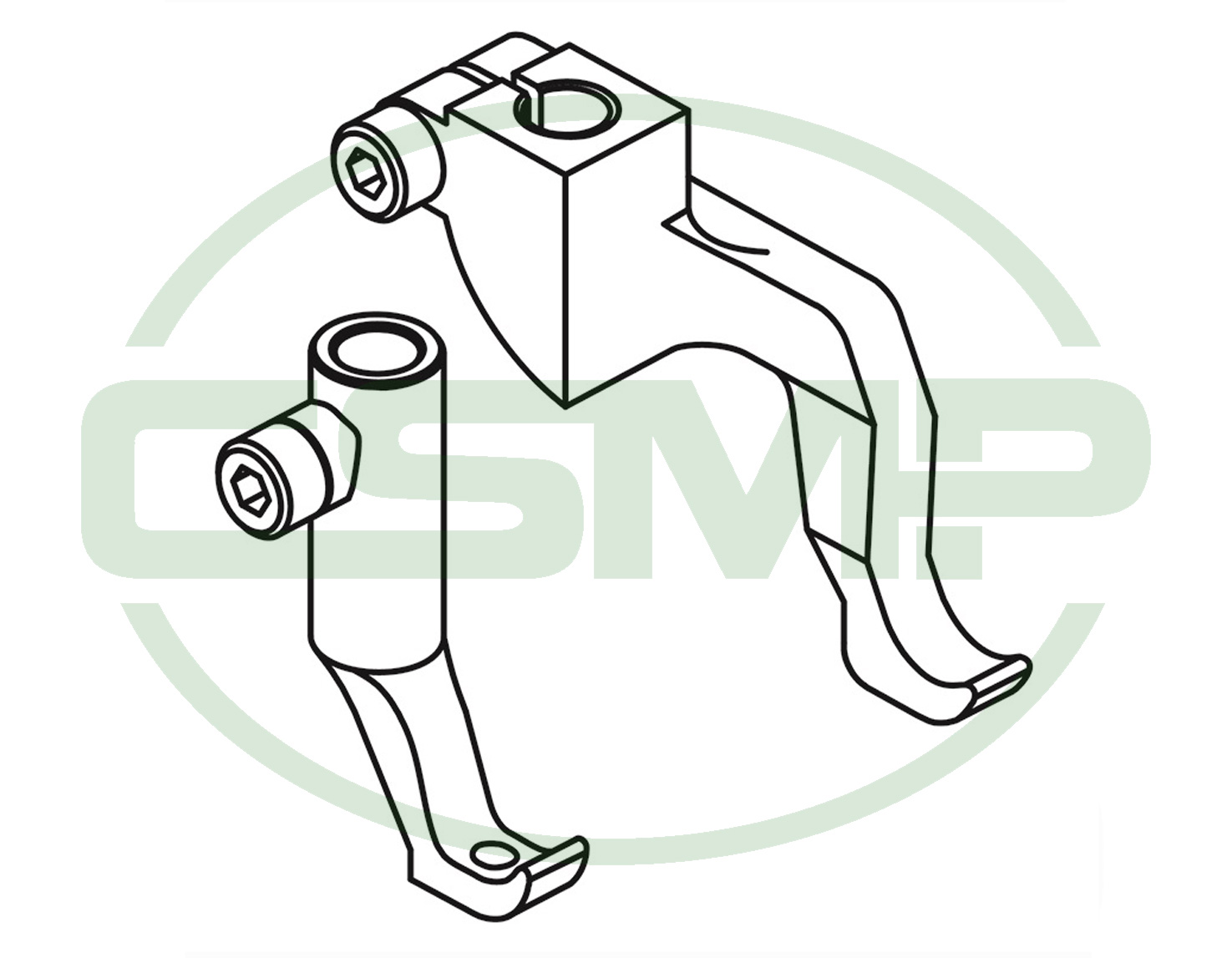 KP467QR FOOT SET DURKOPP INCLUDES INNER AND OUTER FOOT
