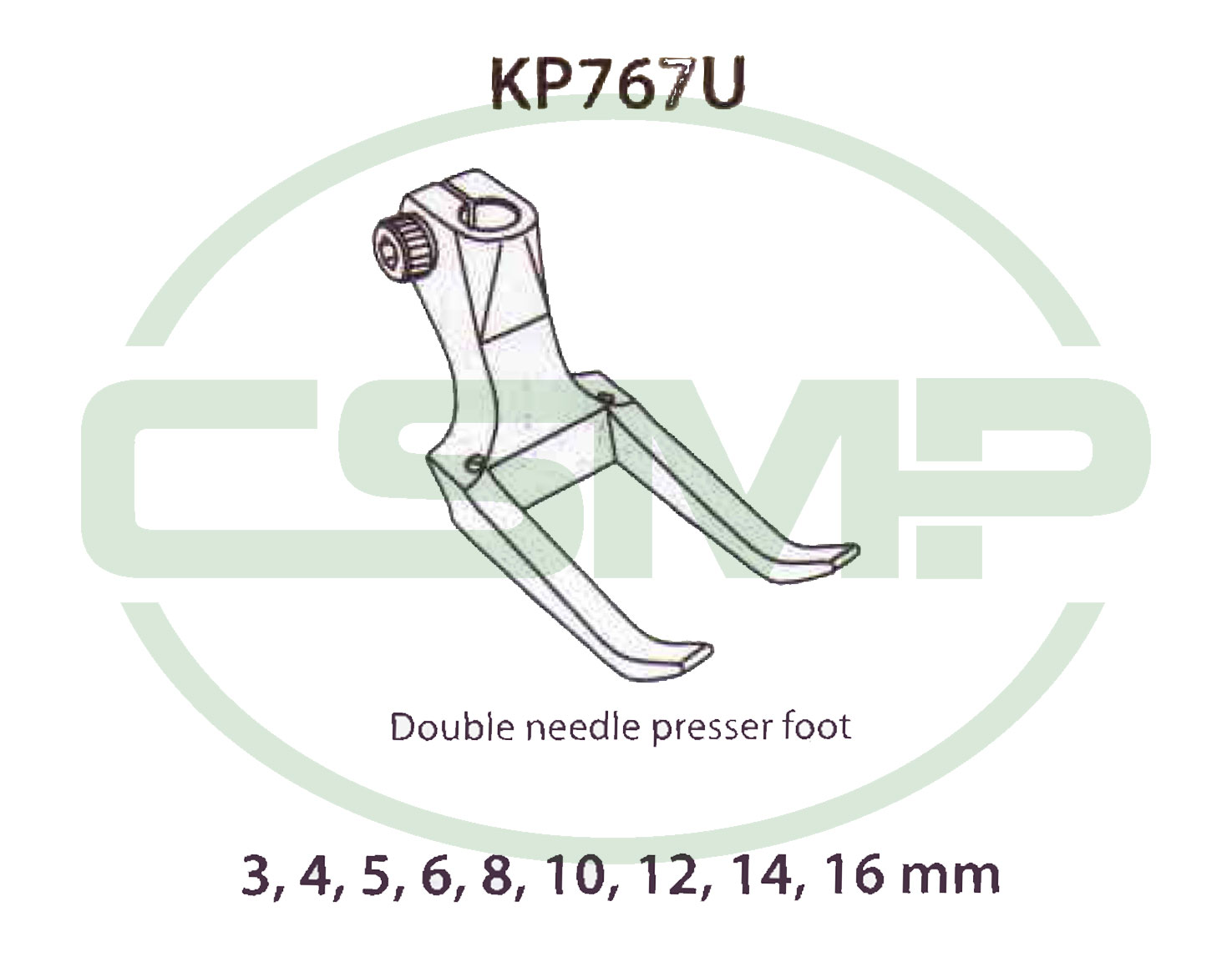 KP767U 8MM OUTER FOOT DURKOPP 767,768