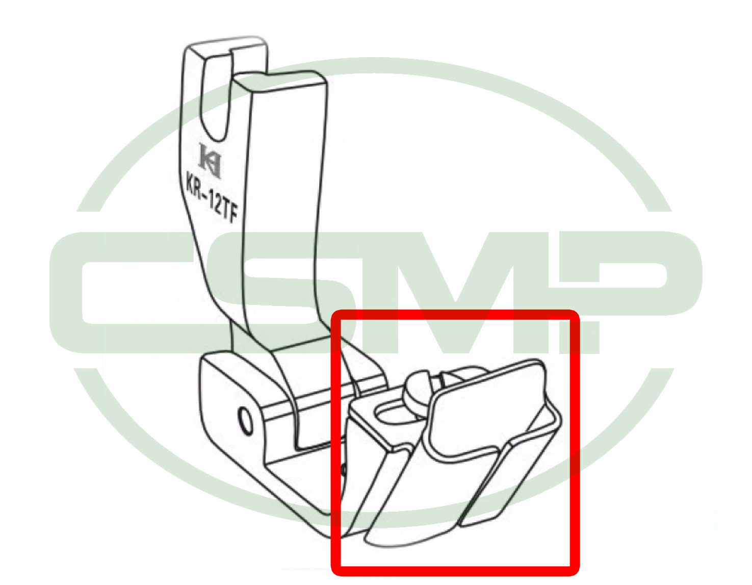 KR12TX5/8"=16MM TAPE GUIDE FOR KR12F FOOT