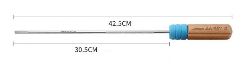 811730 12" 5MM TIP LED WOODED HANDLE LED SCREW DRIVER