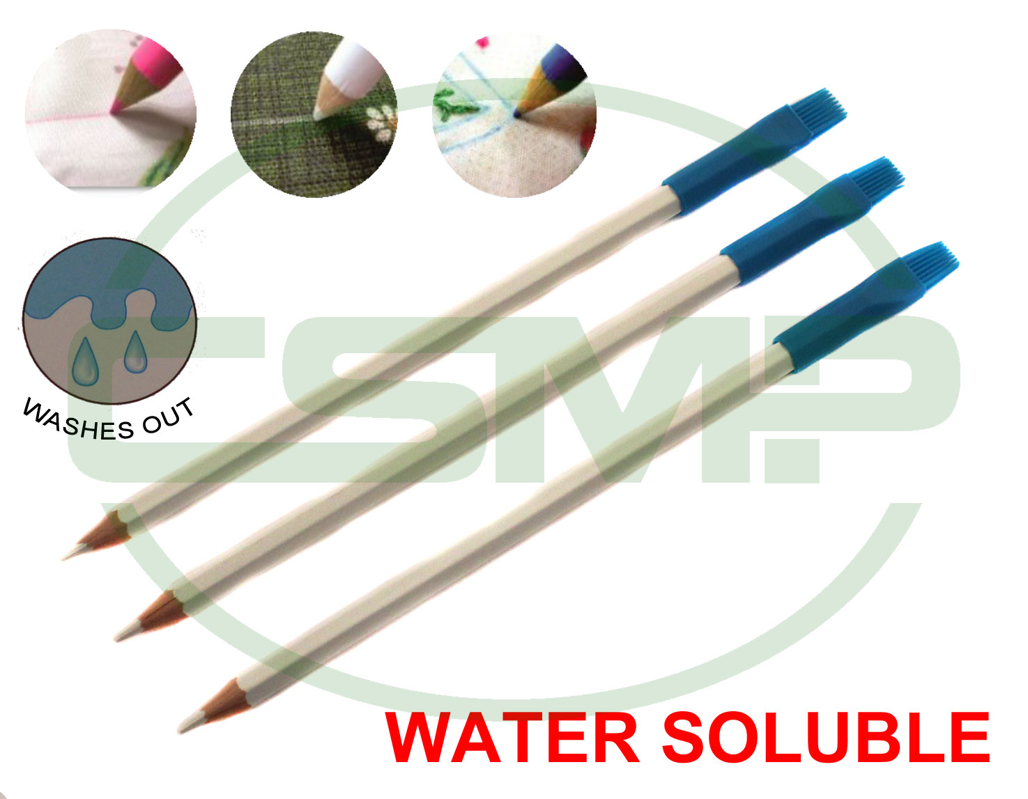 MP180-W(P) MARKING PENCILS - 3 PENS WHITE