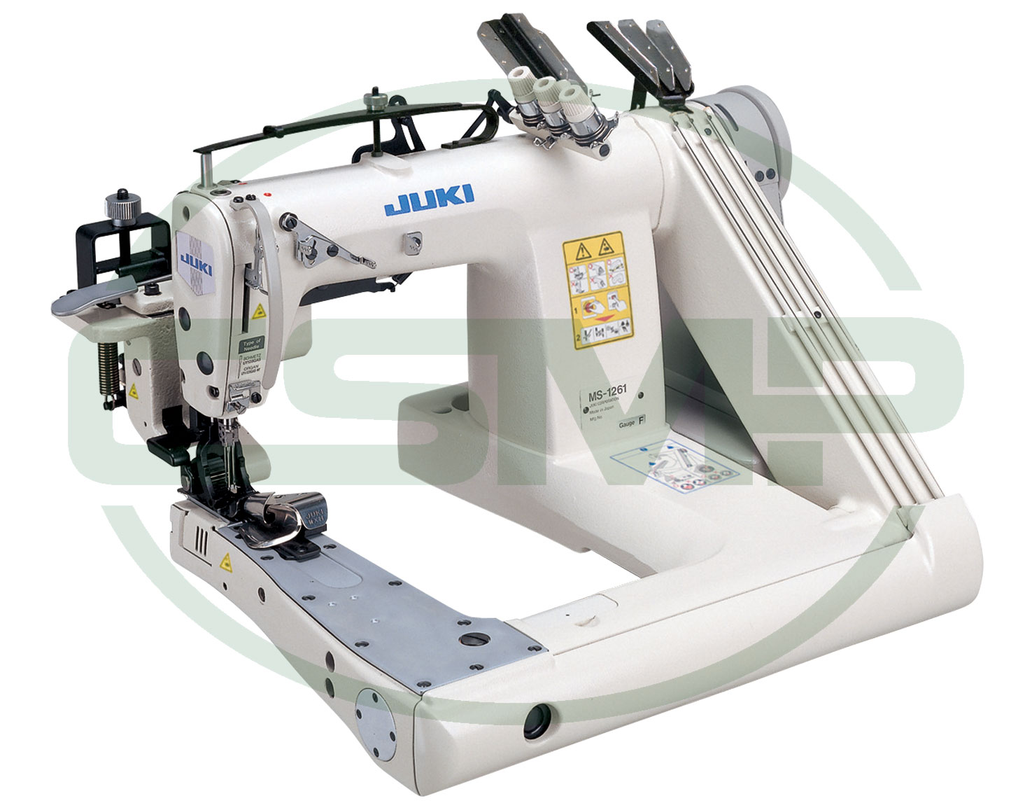 JUKI MS-1190D 3/16" 4.8mm 2 NEEDLE FEED OFF THE ARM DOUBLE CHAINSTITCH MACHINE HEAD ONLY