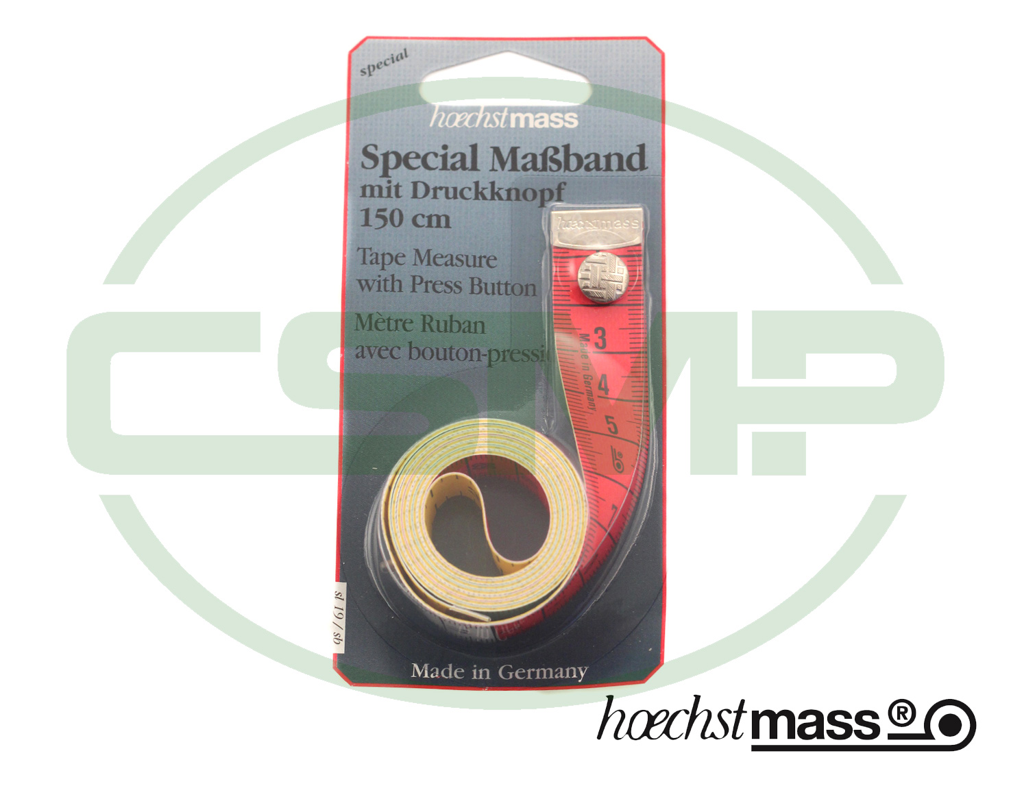 SP-19/DK-SB 60" TAPE MEASURE BLISTER CM/INCH