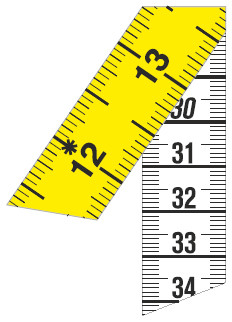 SD-19/CL 60" TAPE MEASURE CLIP CM/INCH