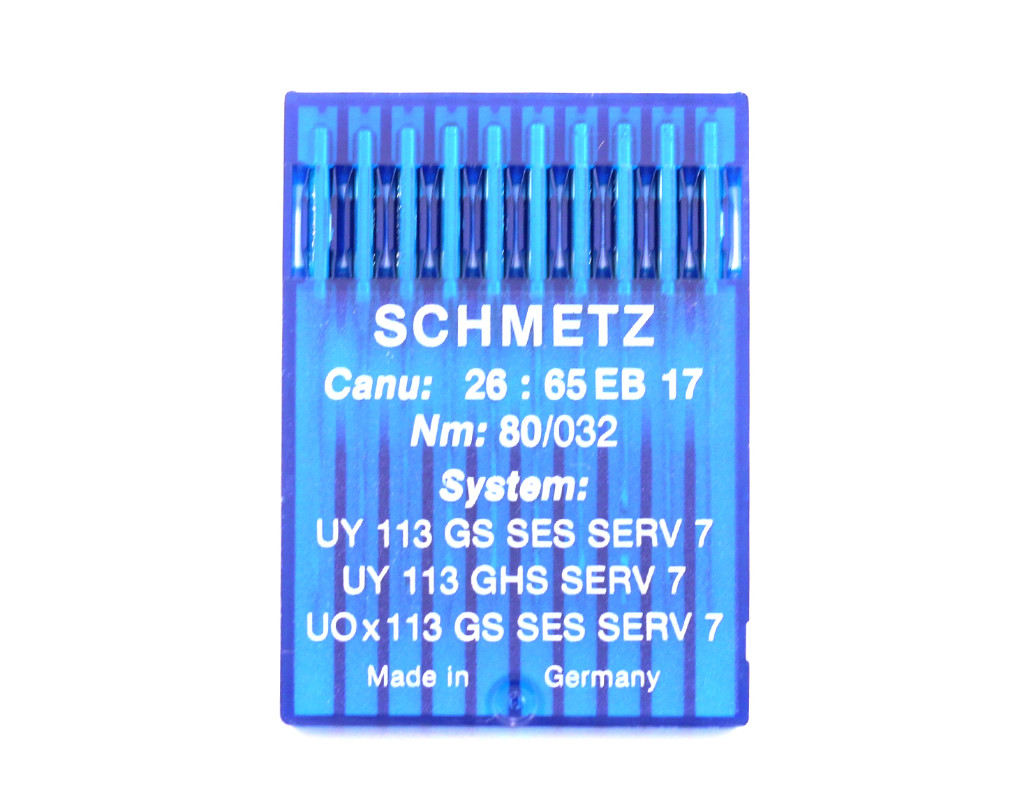 UY113GS SES SERV7 SIZE 80 PACK OF 10 NEEDLES SCHMETZ