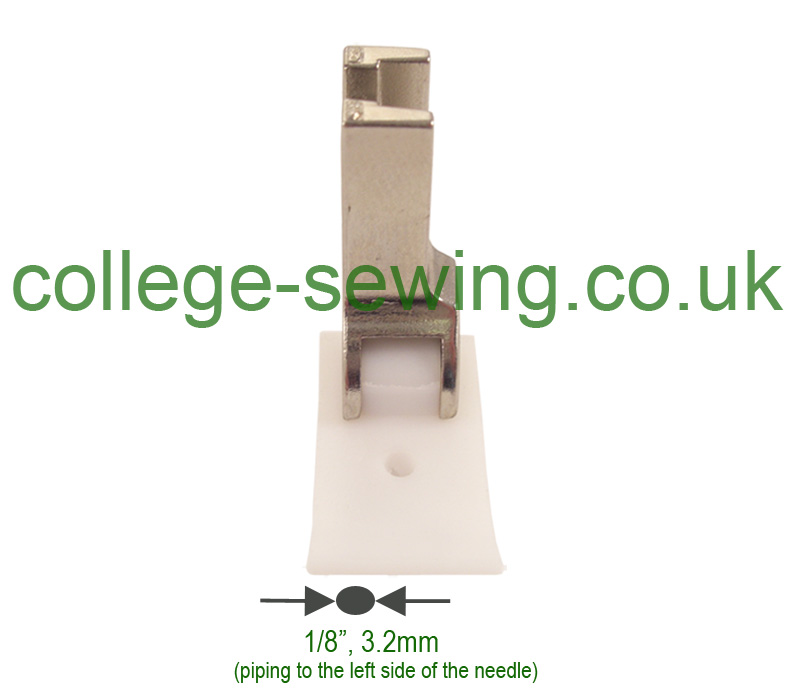 T69LX1/8=3MM TEFLON PIPING FOOT LEFT