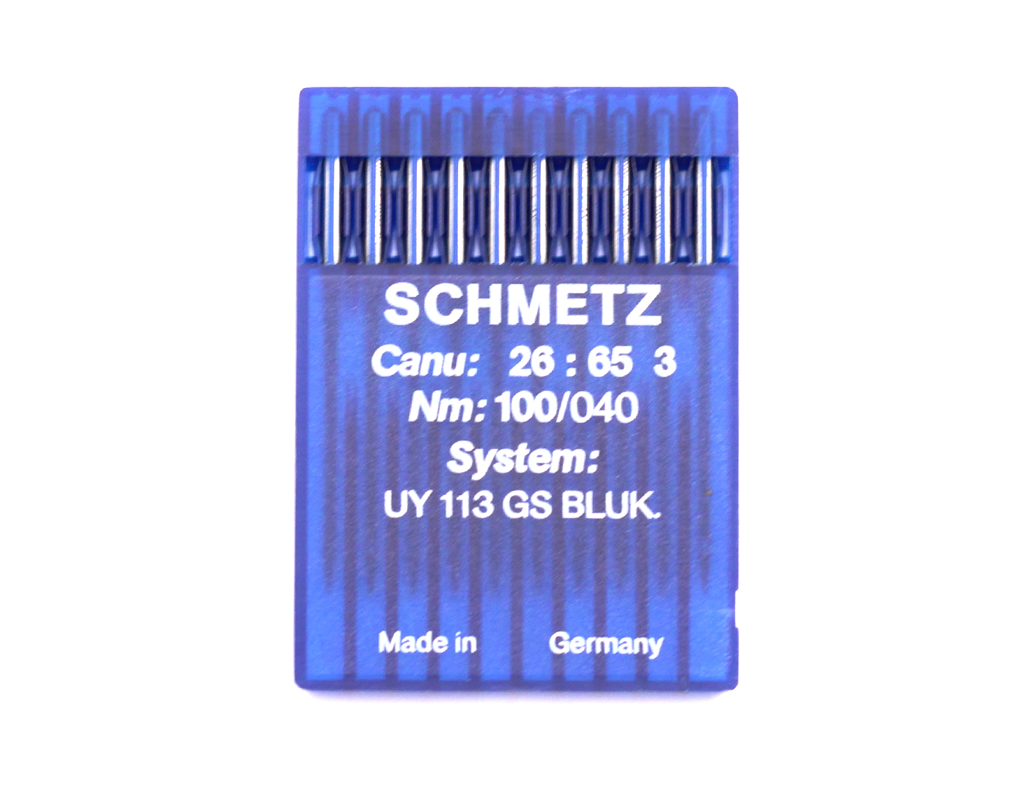 UY113GS BLUKOLD SIZE 100 PACK OF 10 NEEDLES SCHMETZ DISCONTINUED