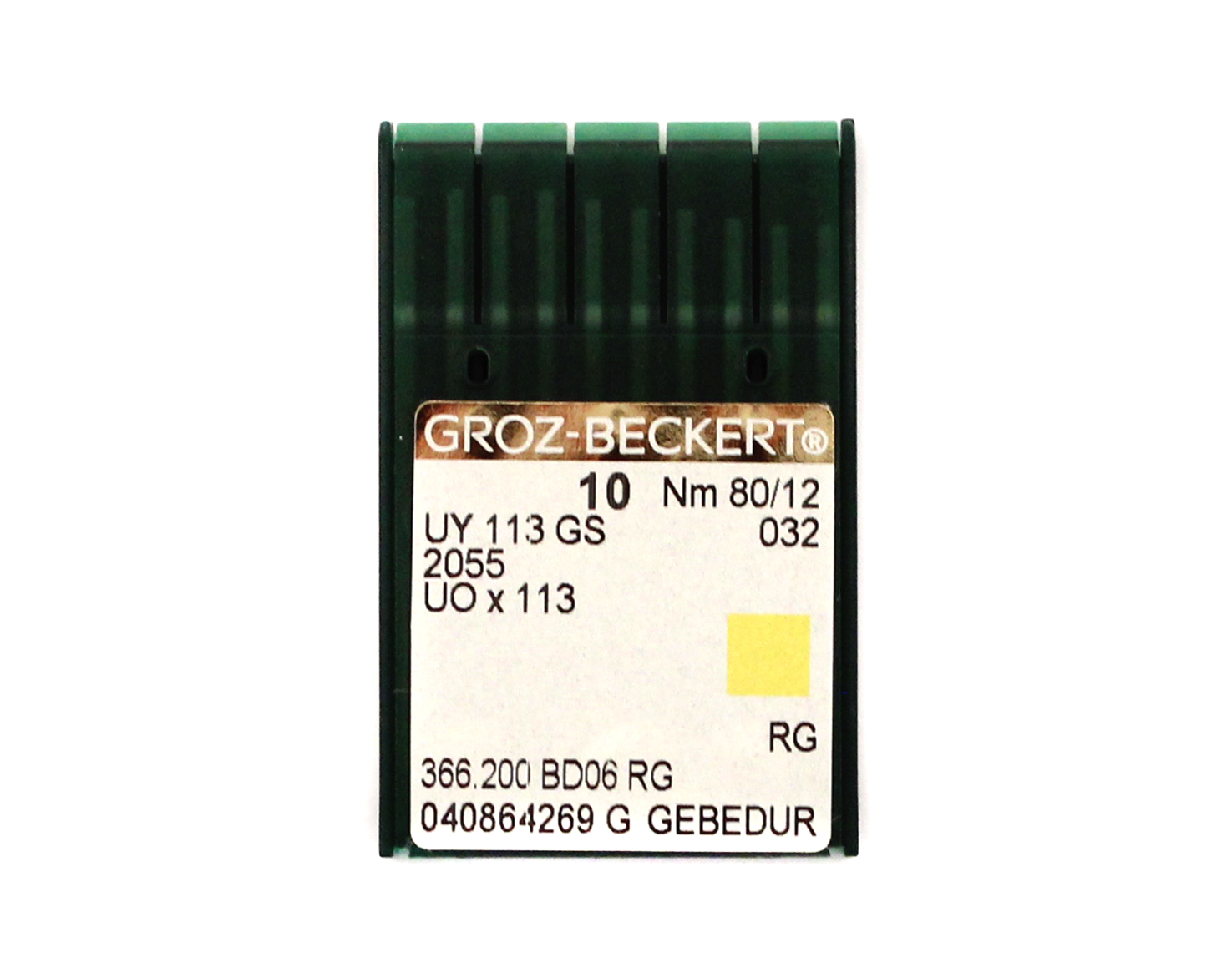 UY113GS GEBEDUR SIZE 80 PACK OF 10 NEEDLES DISCONTINUED