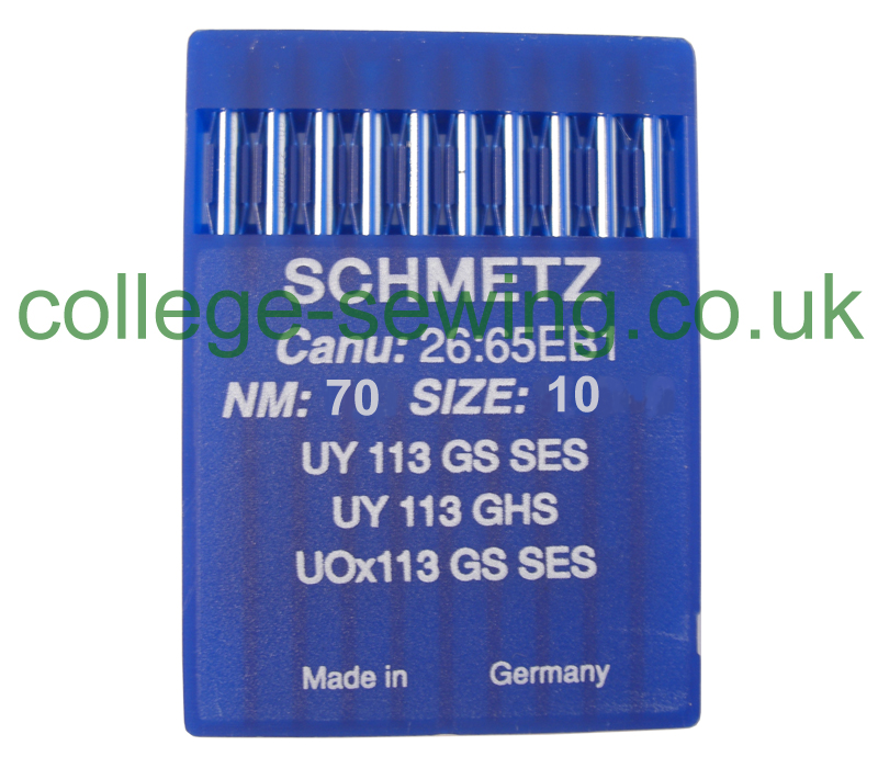 UY113GS SES SIZE 70 PACK OF 10 NEEDLES SCHMETZ
