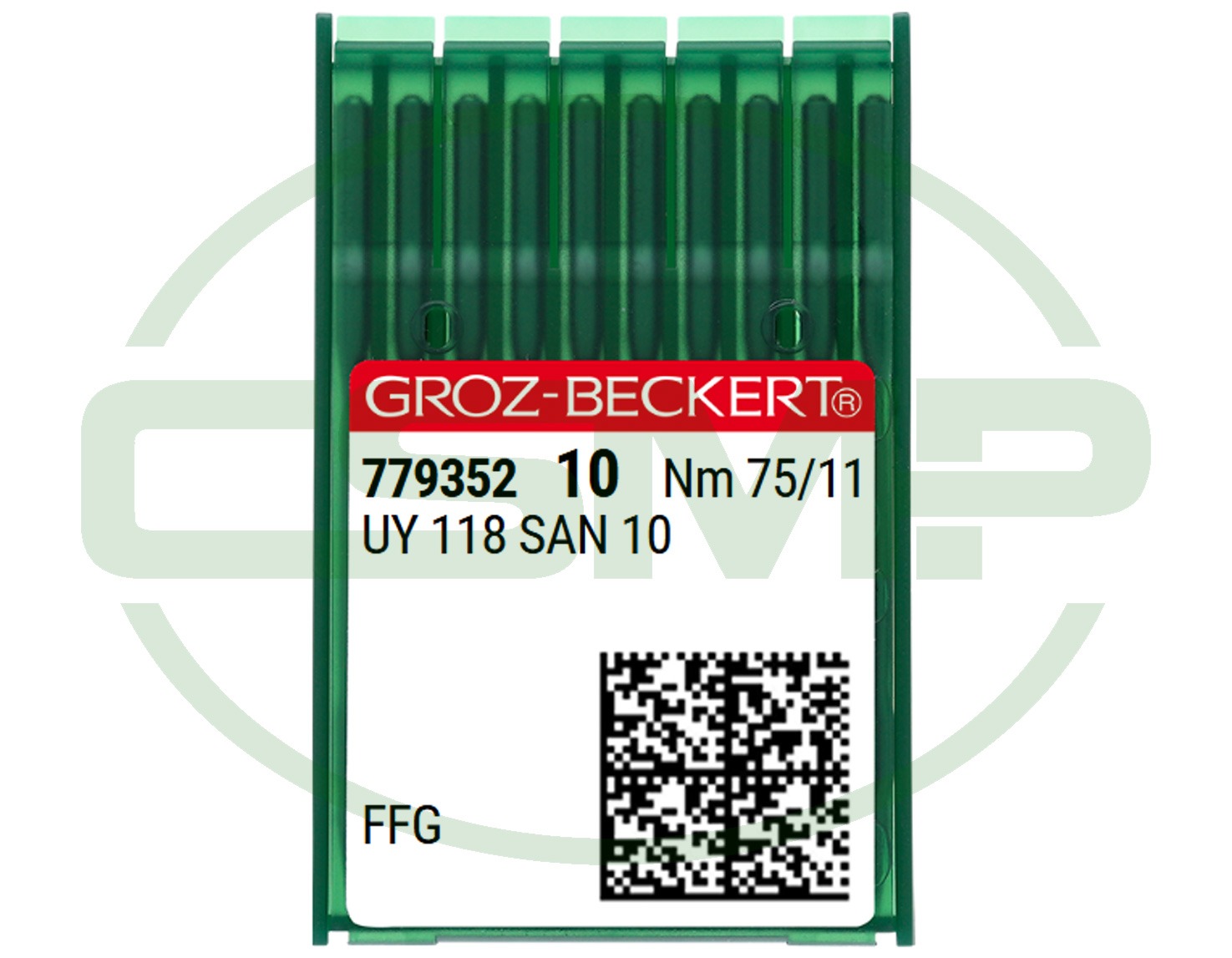 UY118SAN10 FFG SIZE 75 PACK OF 10 NEEDLES GROZ BECKERT