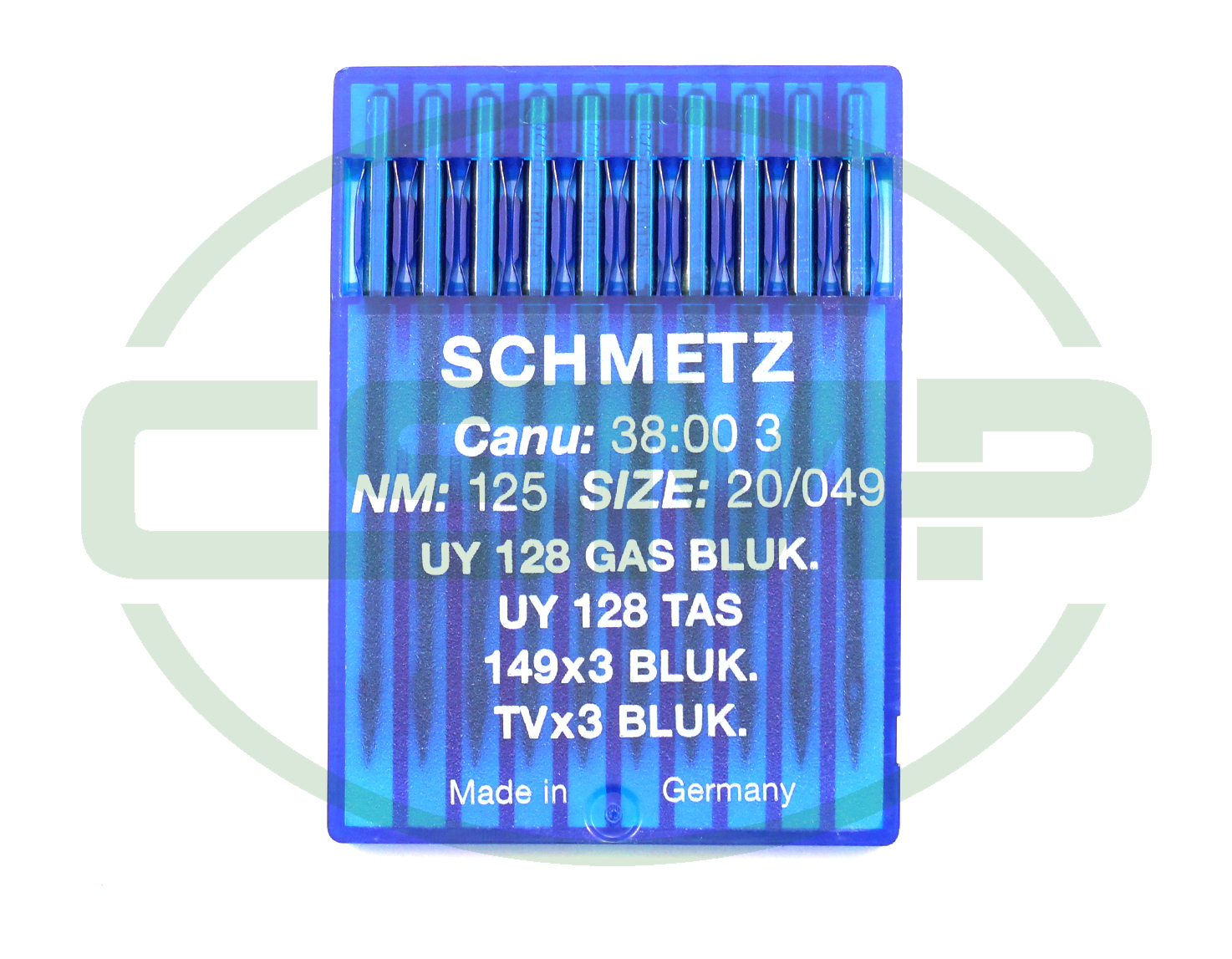 UY128GAS BLUKOLD SIZE 125 PACK OF 10 NEEDLES SCHMETZ DISCONTINUED