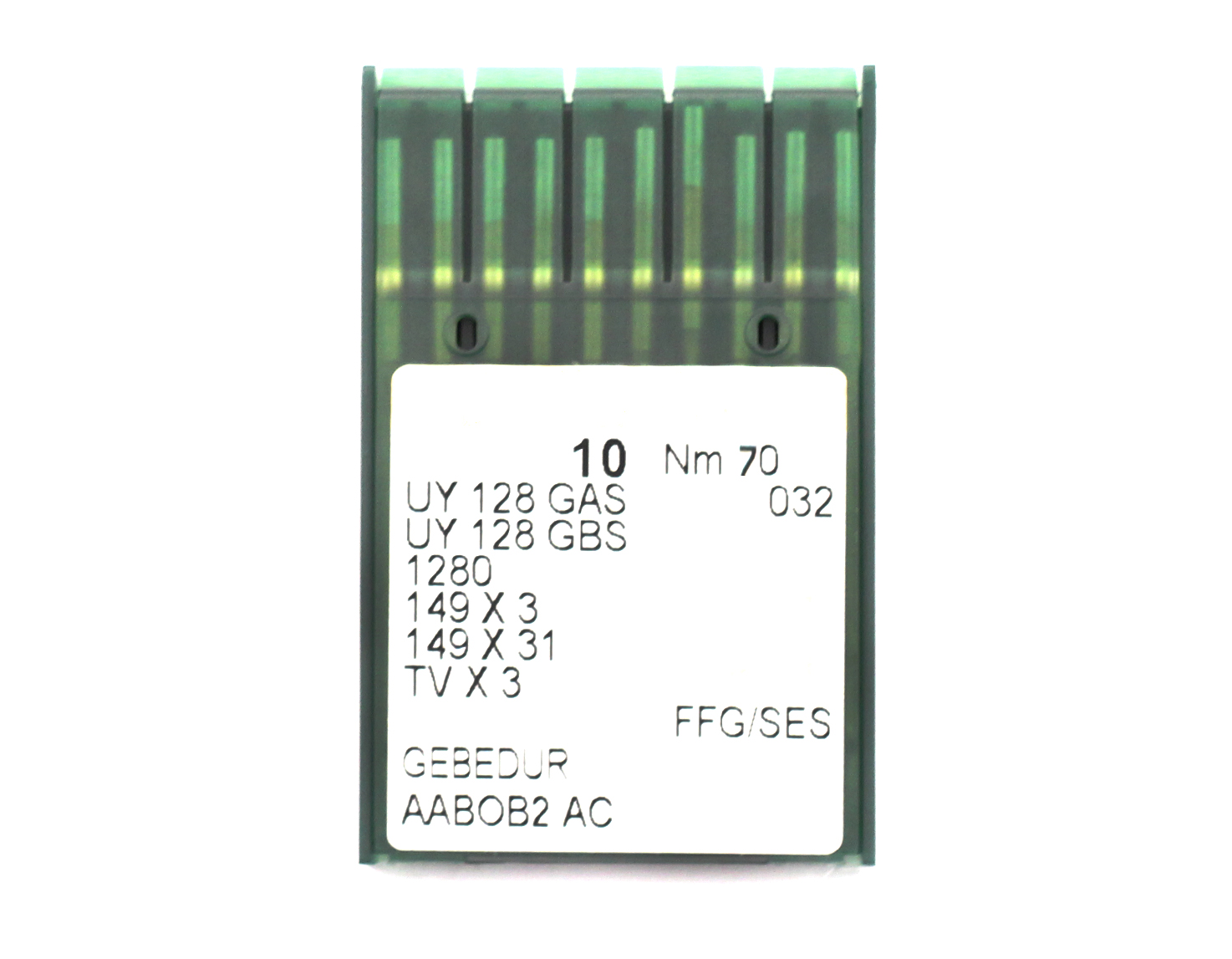 UY128GASFFG GEBEDUR SIZE 70 GB PACK OF 10 NEEDLES