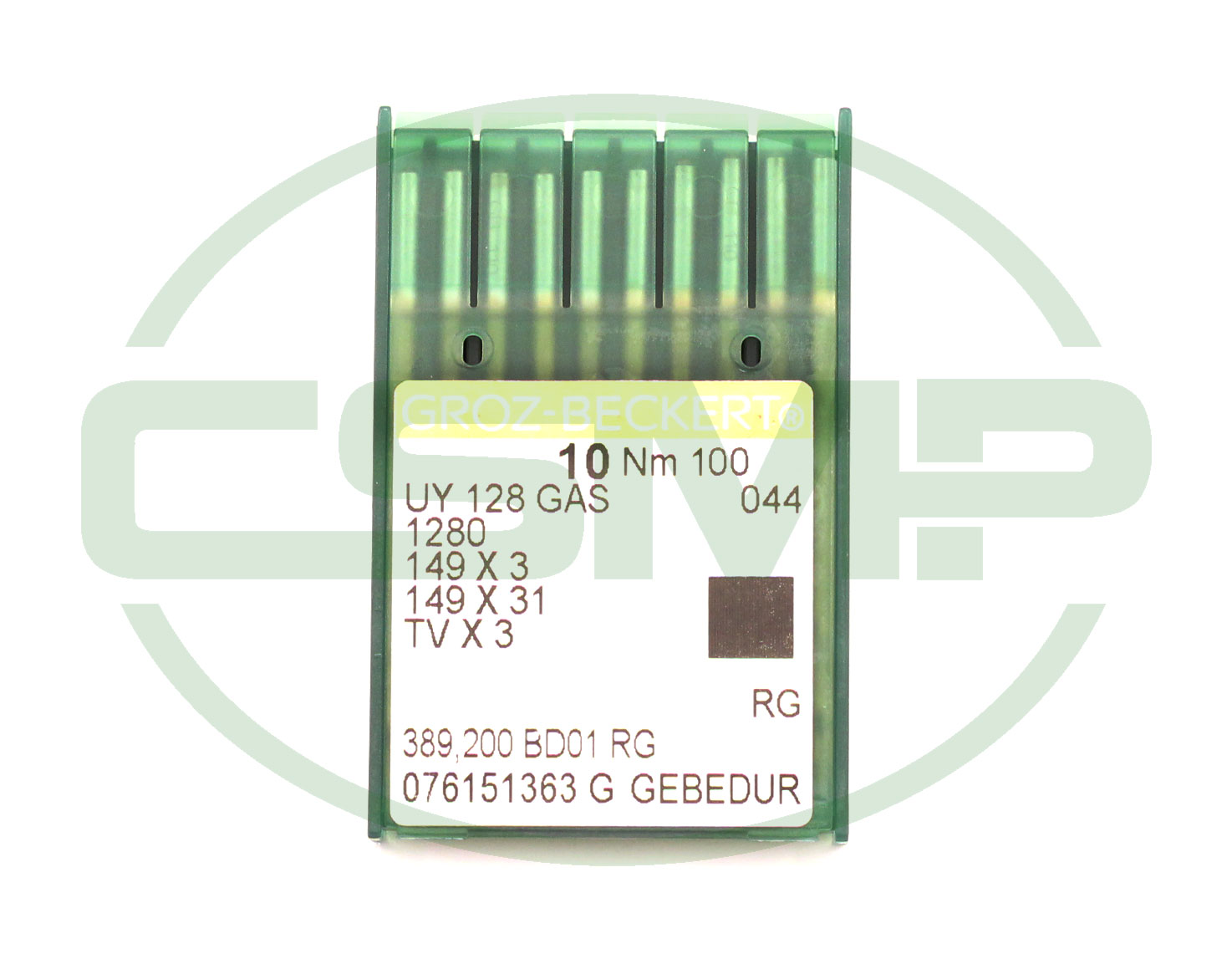 UY128GAS GEBEDUR SIZE 100 GB PACK OF 10 NEEDLES