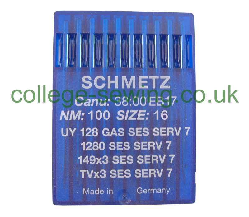 UY128GASSESSERV7 SIZE 100 PACK OF 10 NEEDLES SCHMETZ