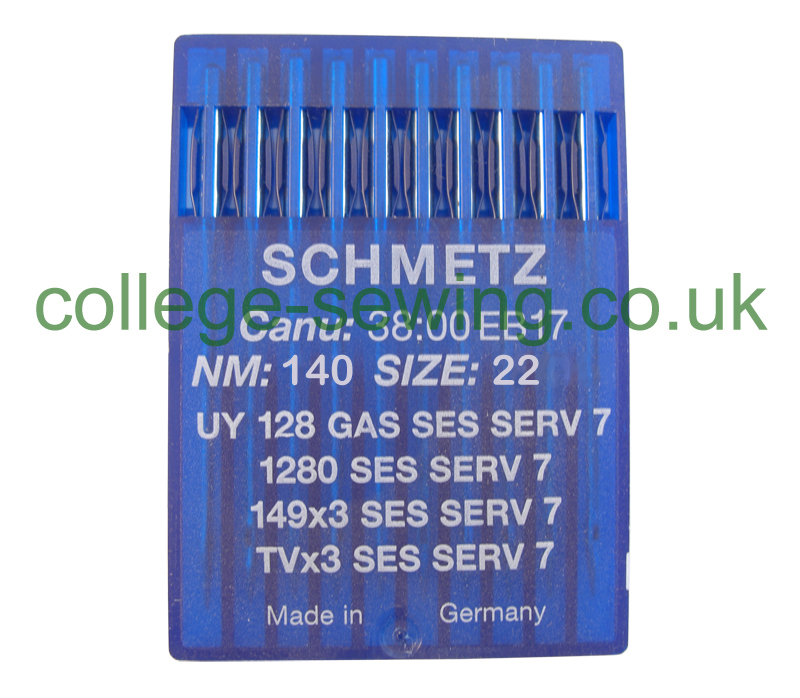 UY128GASSESSERV7 SIZE 140 PACK OF 10 NEEDLES SCHMETZ