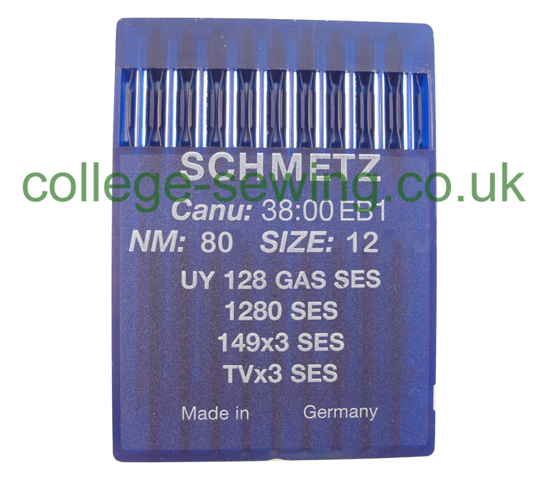 UY128GAS SES SIZE 80 PACK OF 10 NEEDLES SCHMETZ