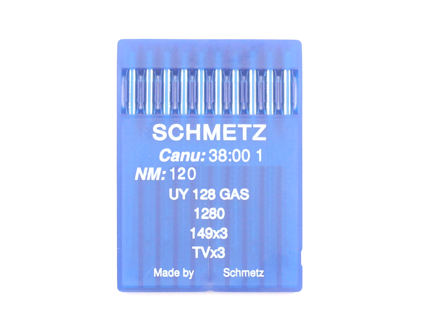 UY128GAS SIZE 120 PACK OF 10 NEEDLES SCHMETZ