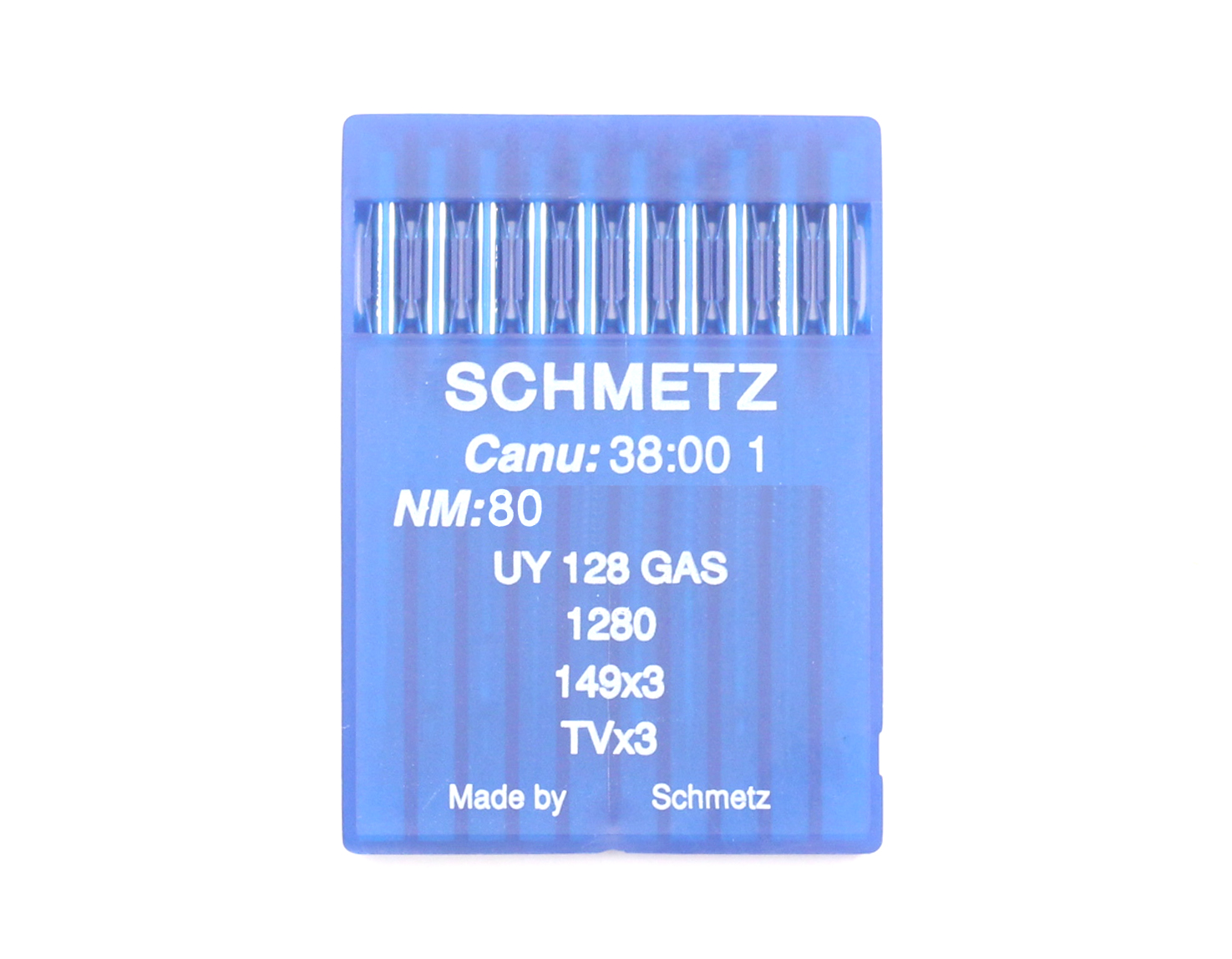 UY128GAS SIZE 80 PACK OF 10 NEEDLES SCHMETZ