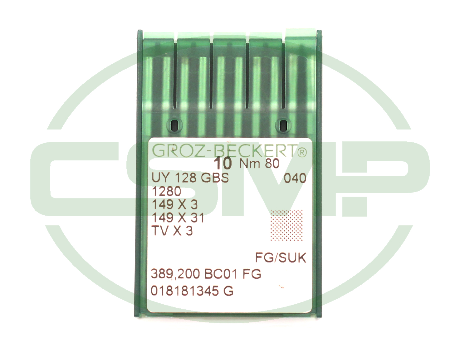 UY128GBS SIZE 80 PACK OF 10 NEEDLES GROZ BECKERT