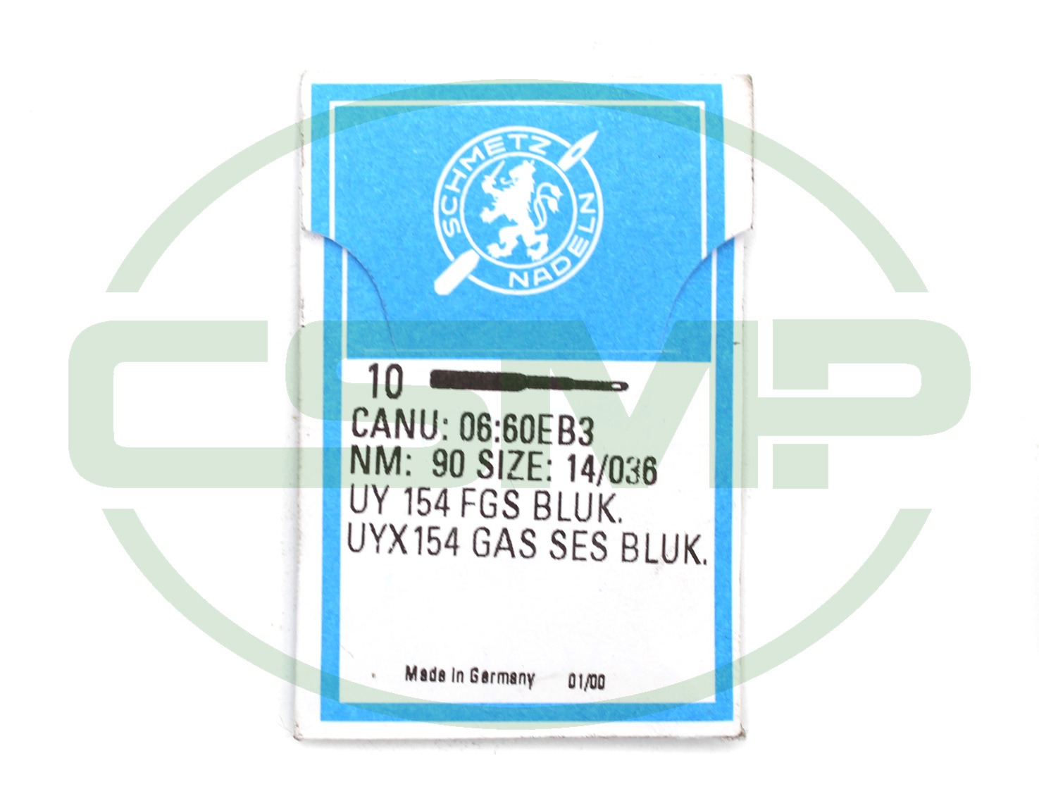 UY154 GAS BLUKOLD SIZE 90 PACK OF 10 NEEDLES SCHMETZ DISCONTINUED