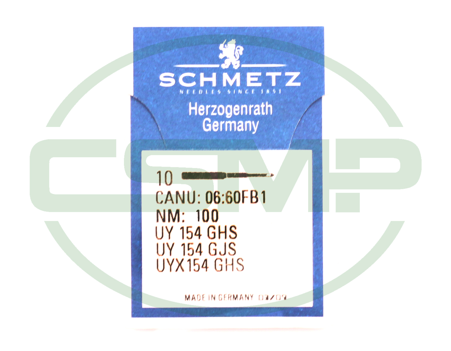 UY154GHS SIZE 100 PACK OF 10 NEEDLES SCHMETZ DISCONTINUED