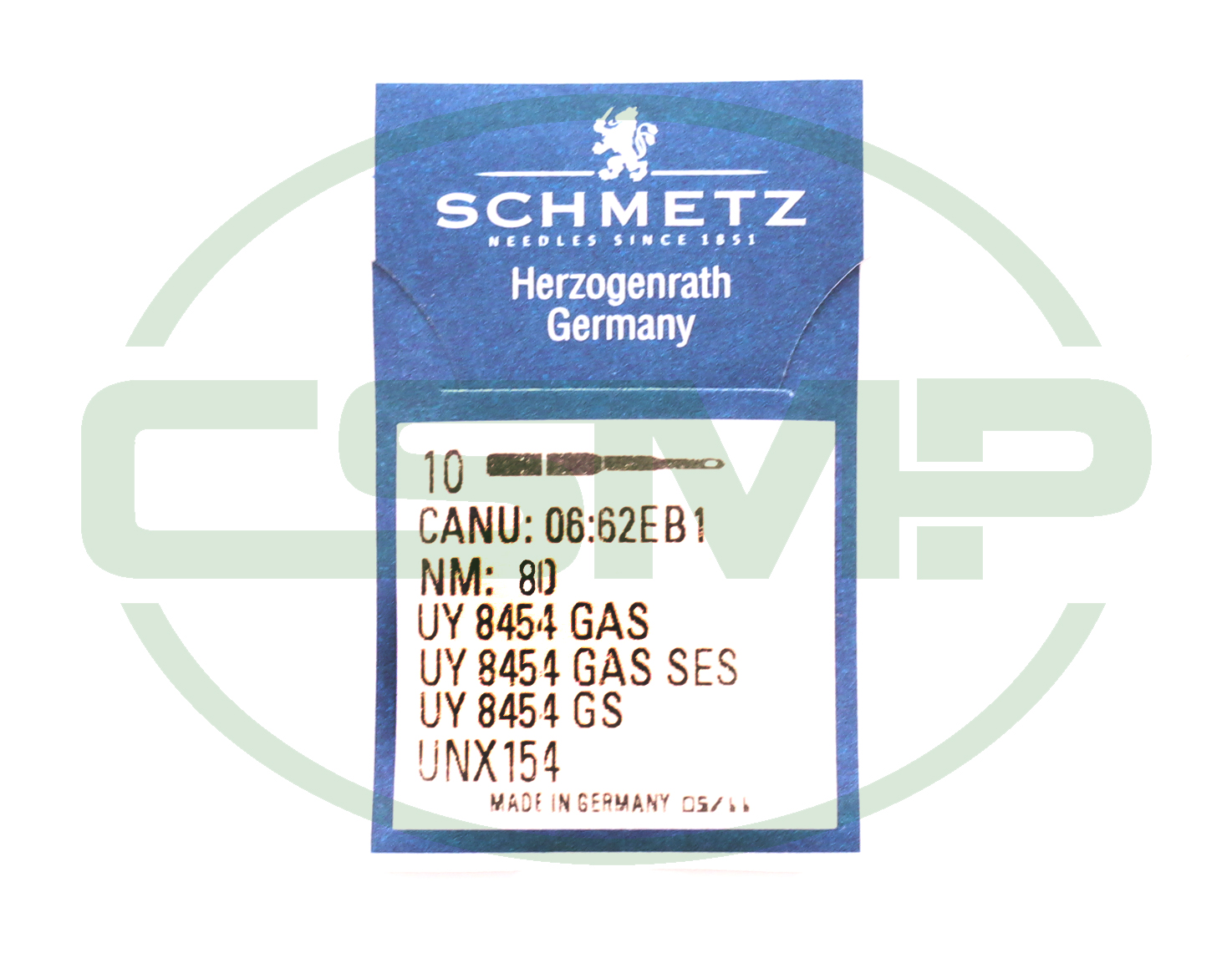 UY8454GAS SES SIZE 80 PACK OF 10 NEEDLES SCHMETZ