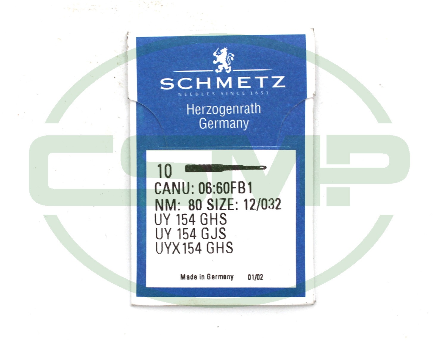 UY154GHS SIZE 80 PACK OF 10 NEEDLES SCHMETZ