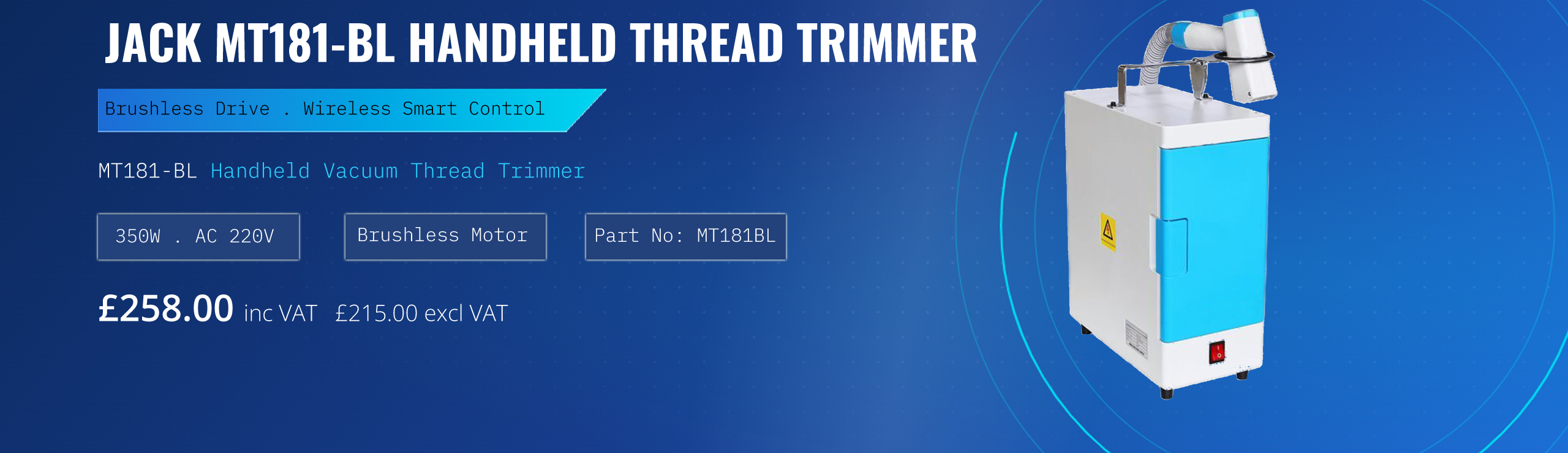 JACK MT181-BL HANDHELD THREAD TRIMMER