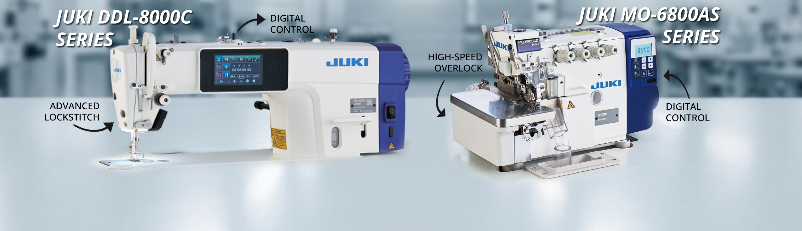New Juki Models, DDL-8000C and MO-6800AS