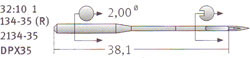 32:10 134-35 Schmetz Needles 32:10 134-35 Schmetz Needles