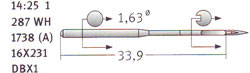 14:25 16x231 Schmetz Needles 14:25 16x231 Schmetz Needles