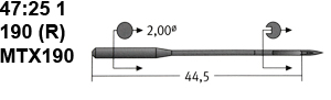 47:25 190 Schmetz Needles 47:25 190 Schmetz Needles